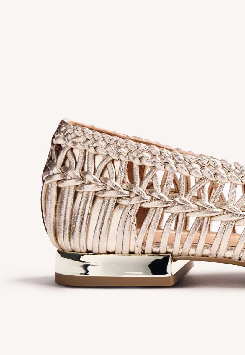 BALLERINA PELLE INTRECCIATA FAYSTON