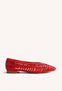 BRAIDED LEATHER BALLET FLATS FAYSTON