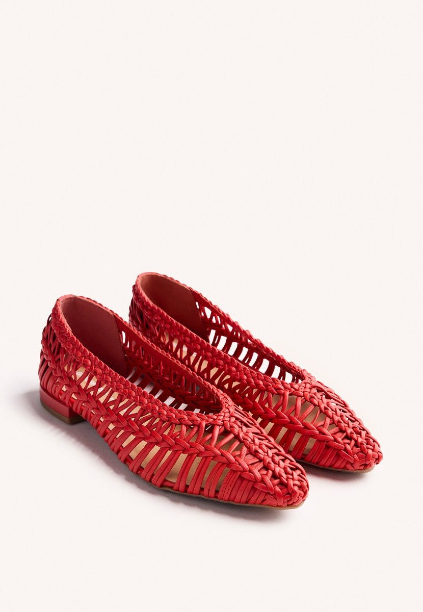 BALLERINA PELLE INTRECCIATA FAYSTON