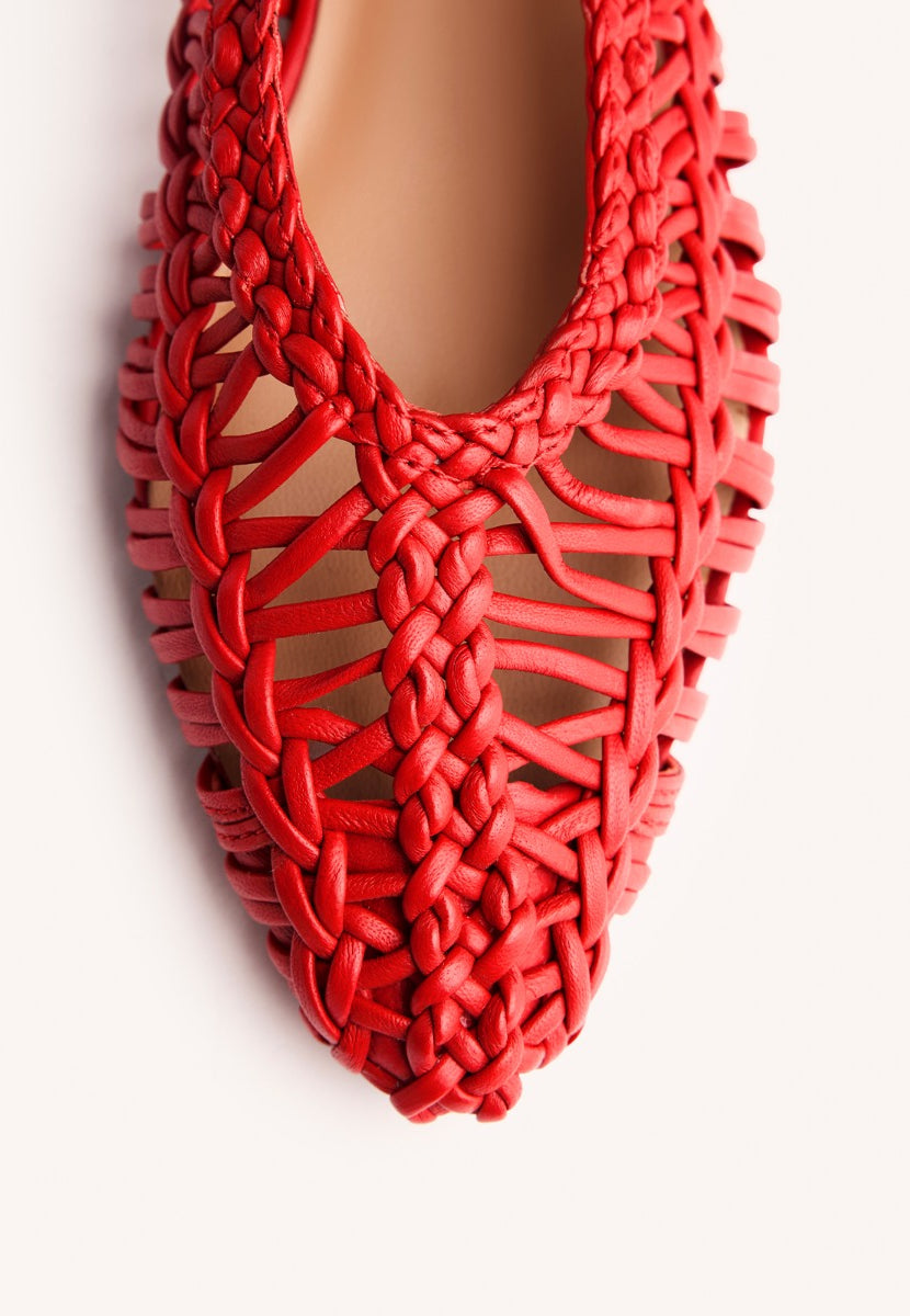 BALLERINA PELLE INTRECCIATA FAYSTON
