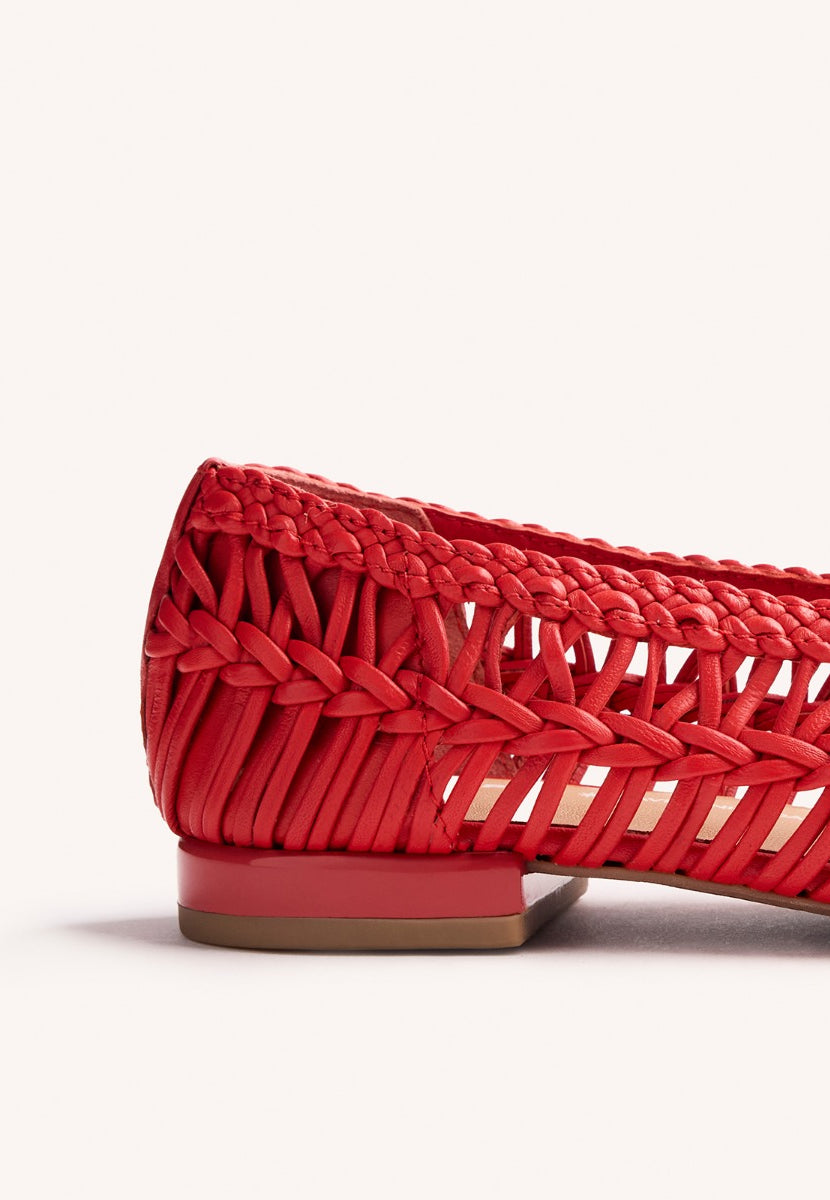 BALLERINA PELLE INTRECCIATA FAYSTON
