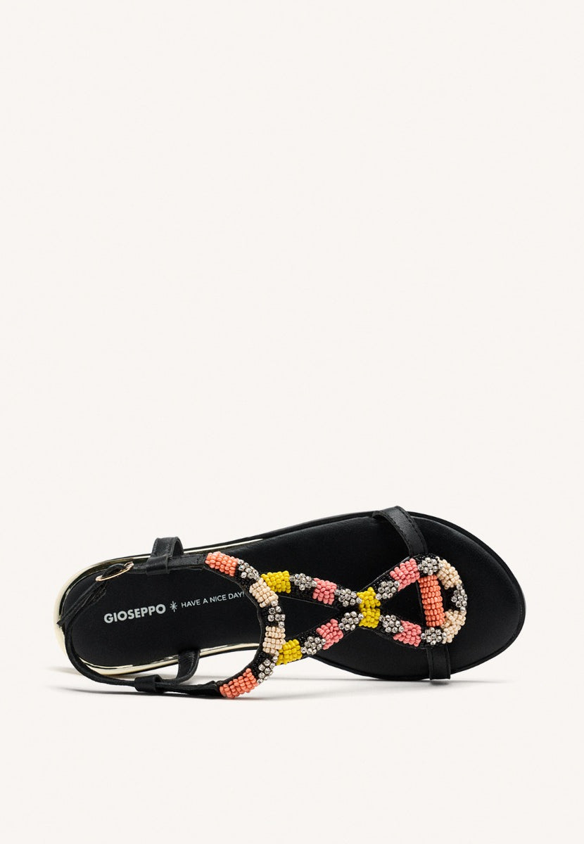 SANDALIAS PIEL ABALORIOS TILTON