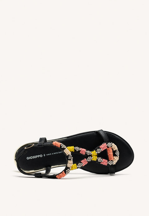 SANDALIAS PIEL ABALORIOS TILTON