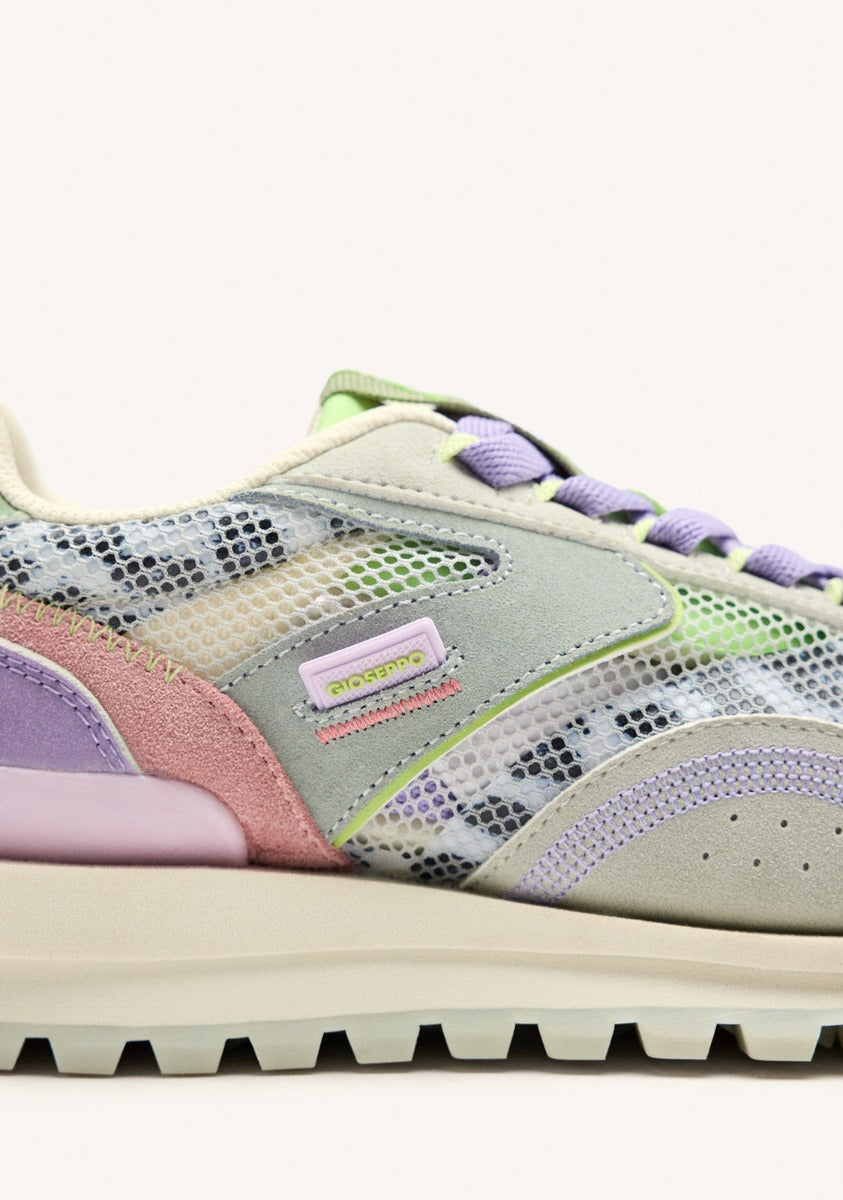 LEATHER AND MESH SNEAKERS CAVENDISH