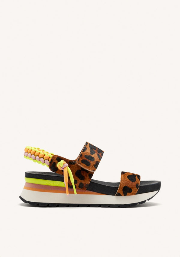SANDALIAS DEPORTIVAS PIEL LEOPARDO LEVERETT