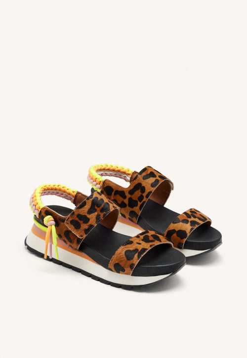 SANDALIAS DEPORTIVAS PIEL LEOPARDO LEVERETT