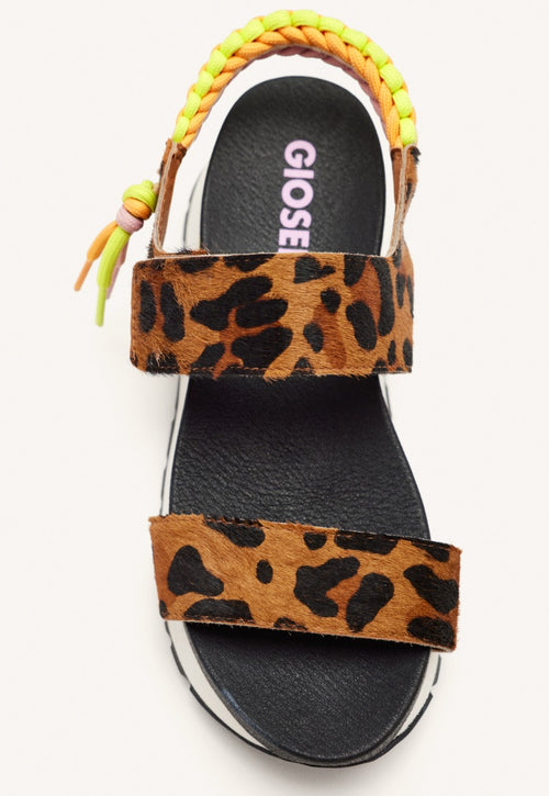 SANDALIAS DEPORTIVAS PIEL LEOPARDO LEVERETT