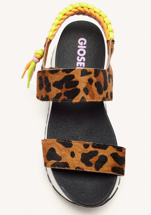 SANDALIAS DEPORTIVAS PIEL LEOPARDO LEVERETT