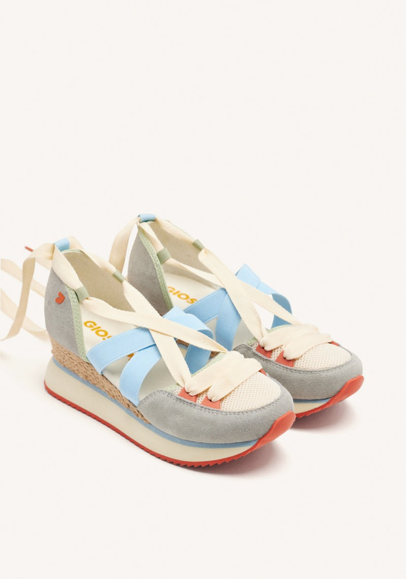 ZAPATILLAS ABIERTAS PIEL CUÑA RAFIA HINESBURG