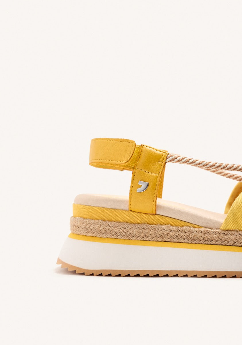 RAFFIA PLATFORM SPORTY SANDALS IRONTON