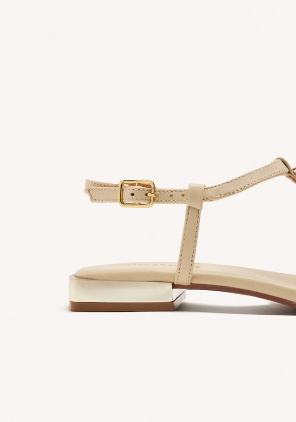 FLAT STUDDED LEATHER SANDALS STINNETT