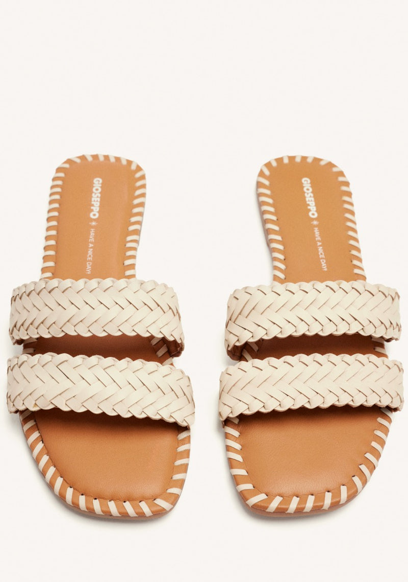 SANDALI BASSI PELLE INTRECCIATA PERHAM