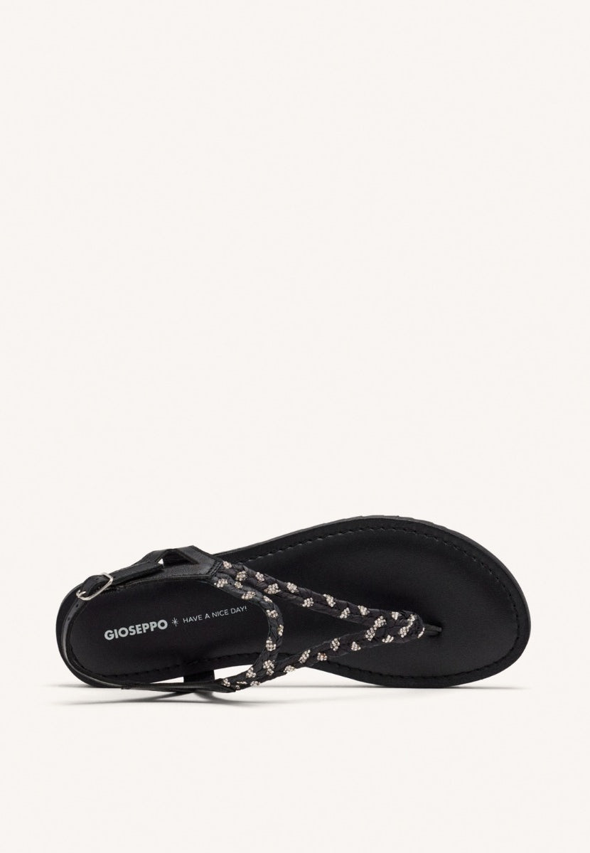 SANDALIAS GRIEGAS PIEL, RAFIA Y BRILLO LIMINGTON