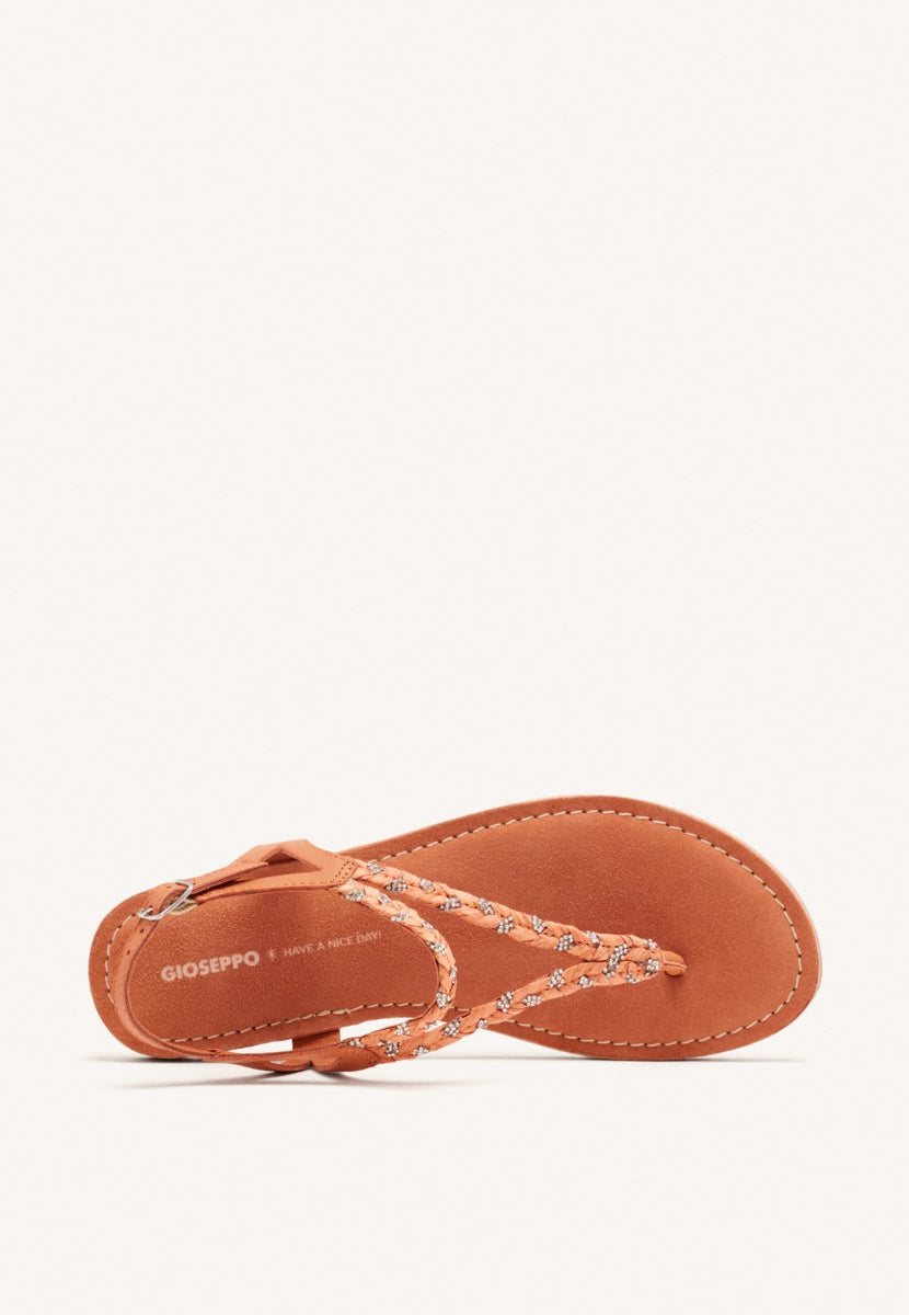 SANDALIAS GRIEGAS PIEL, RAFIA Y BRILLO LIMINGTON