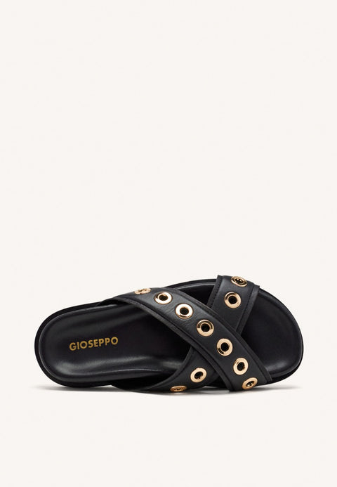 SANDALIAS PIEL OLLADOS HILES