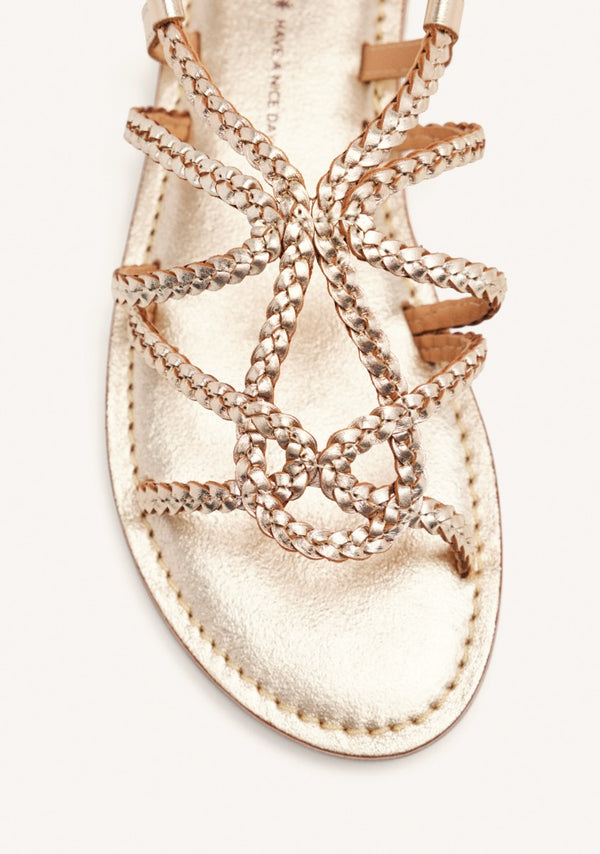 SANDALIAS PIEL TRENZADA ORLAND