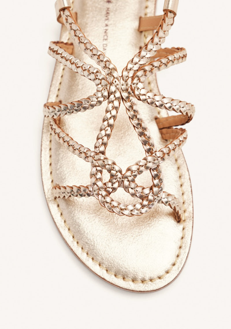 SANDALIAS PIEL TRENZADA ORLAND