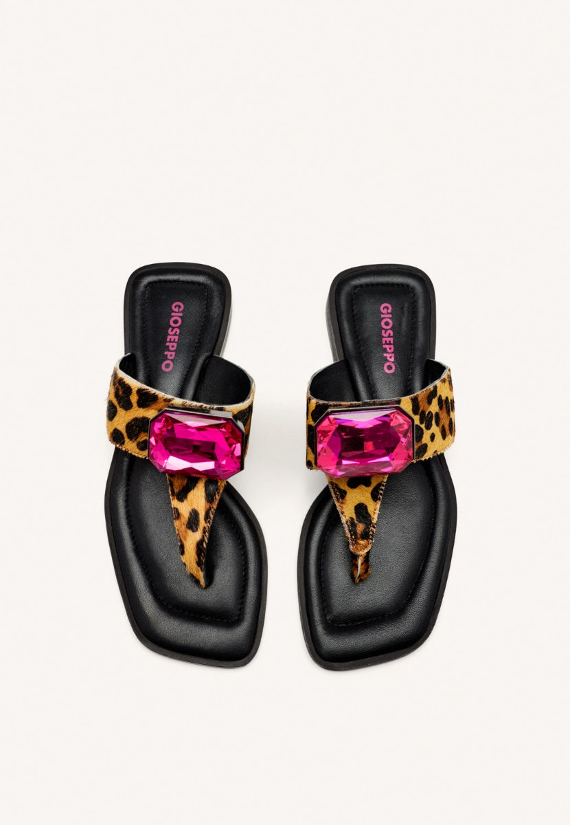 COW LEATHER GREEK SANDALS MERRIMAC