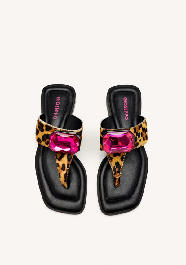 COW LEATHER GREEK SANDALS MERRIMAC