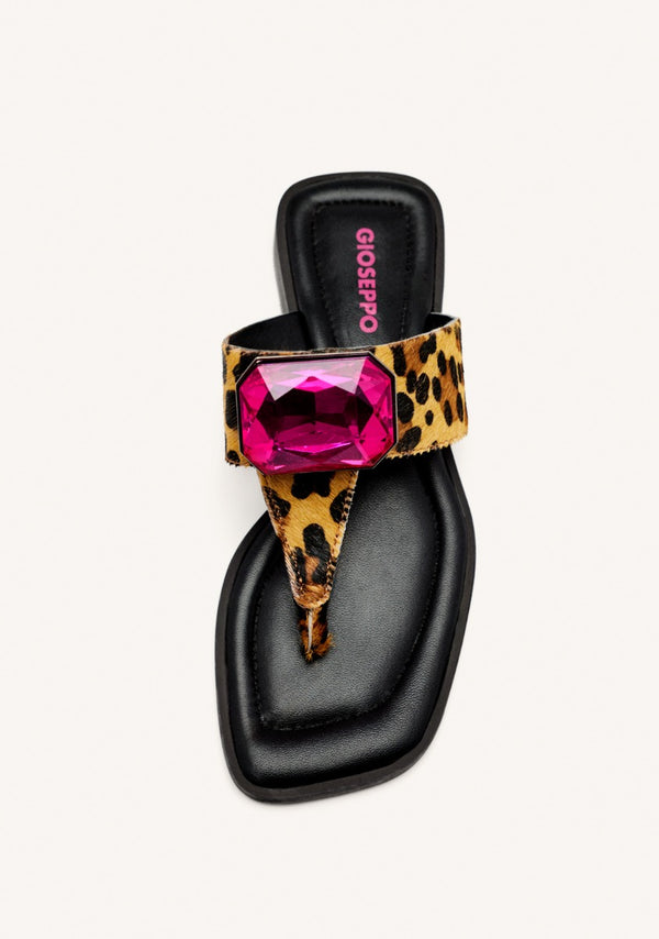 COW LEATHER GREEK SANDALS MERRIMAC