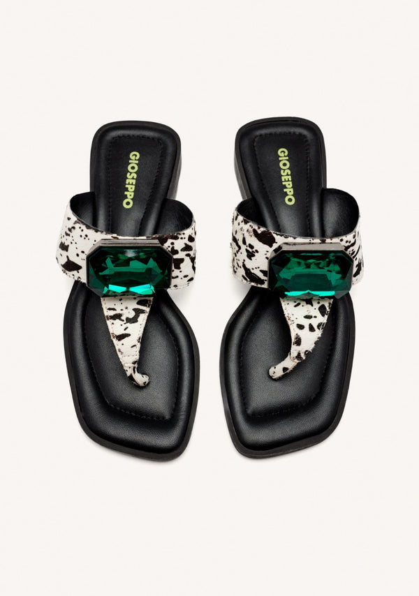 COW LEATHER GREEK SANDALS MERRIMAC