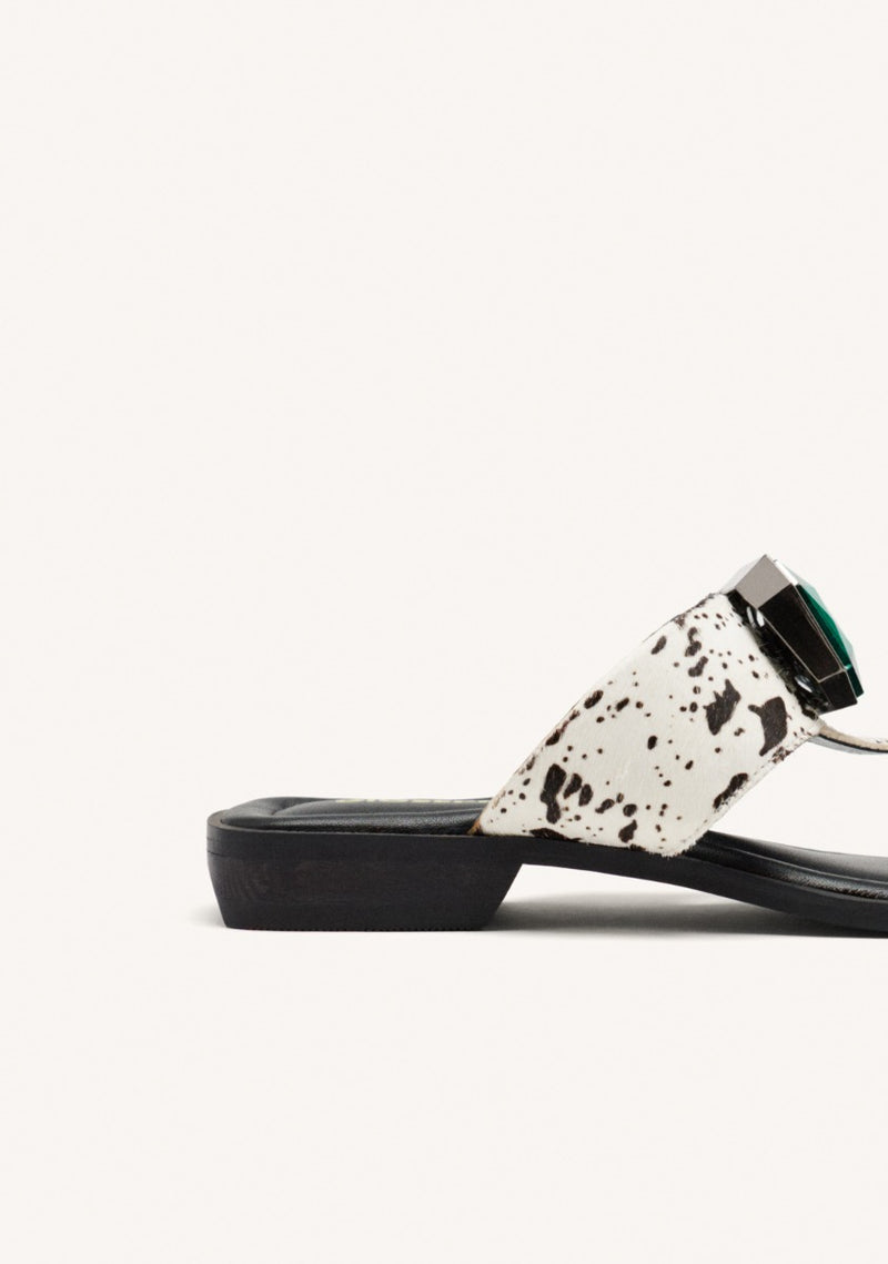 COW LEATHER GREEK SANDALS MERRIMAC