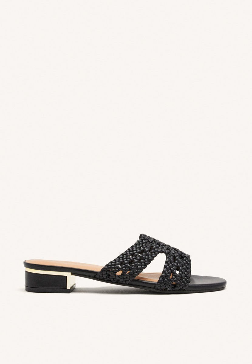 SANDALIAS MULES PIEL TRENZADA LINN