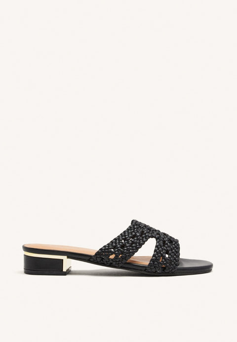 SANDALIAS MULES PIEL TRENZADA LINN