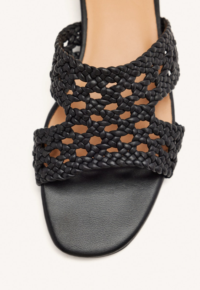 SANDALIAS MULES PIEL TRENZADA LINN