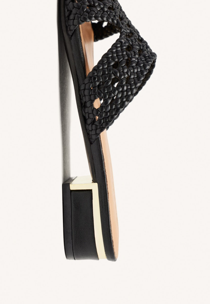 SANDALIAS MULES PIEL TRENZADA LINN