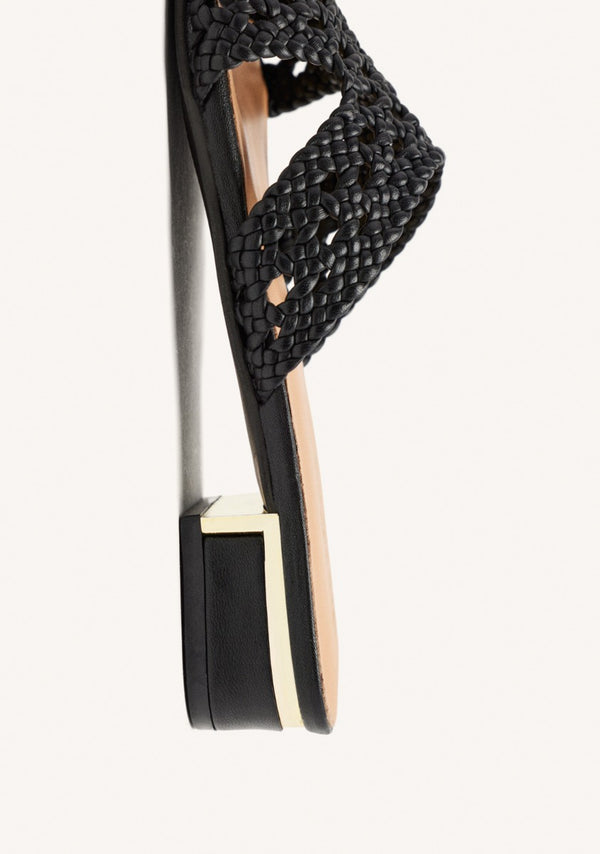 SANDALIAS MULES PIEL TRENZADA LINN