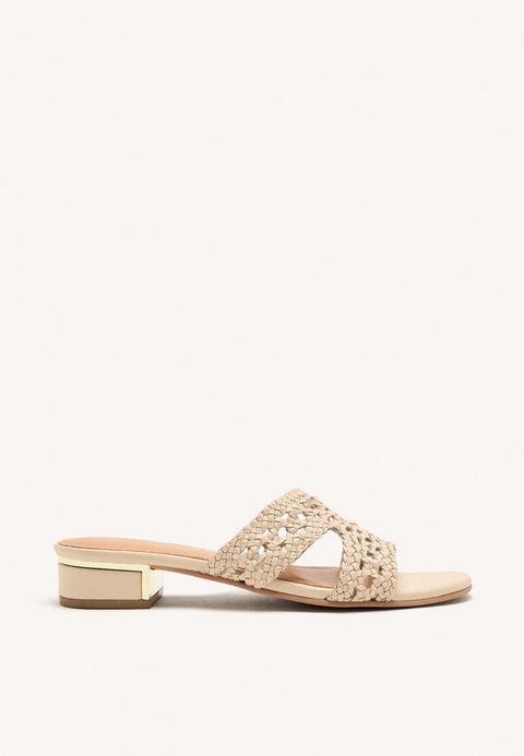 SANDALIAS MULES PIEL TRENZADA LINN