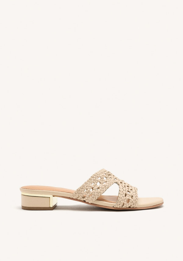 SANDALIAS MULES PIEL TRENZADA LINN