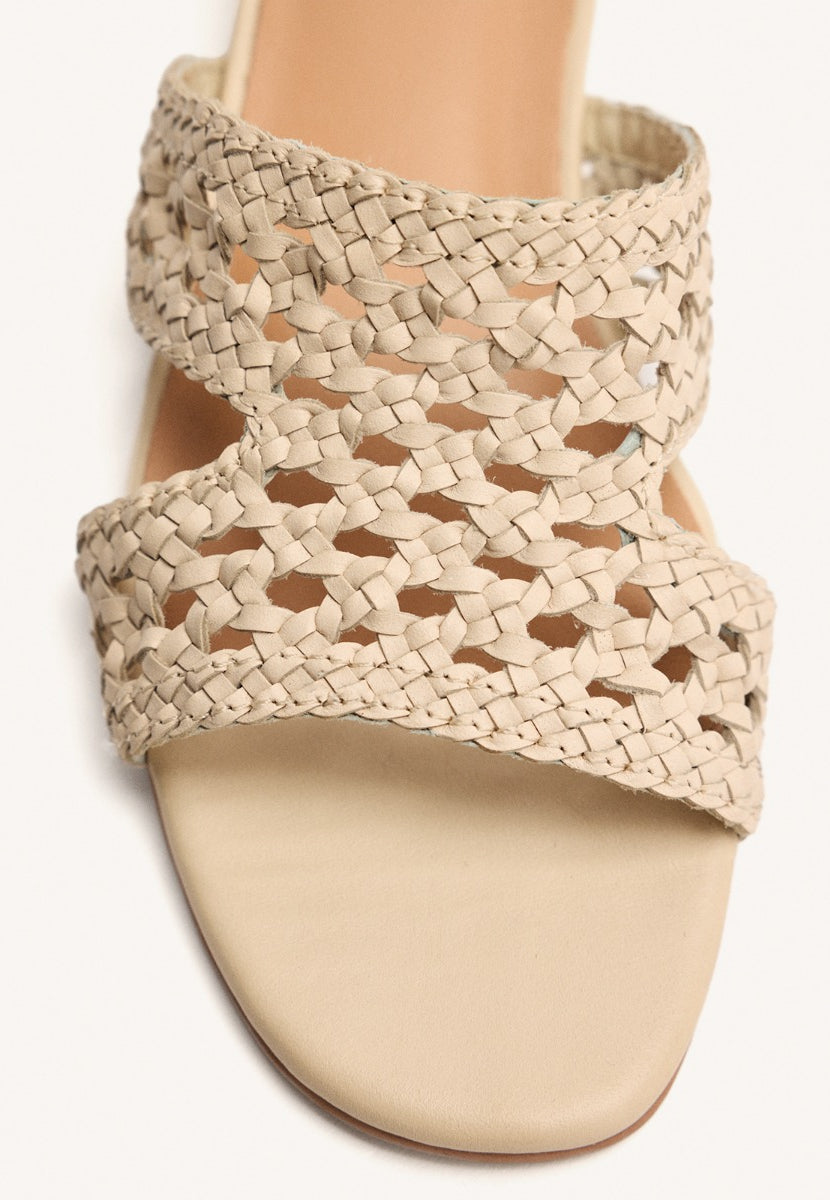 SANDALIAS MULES PIEL TRENZADA LINN