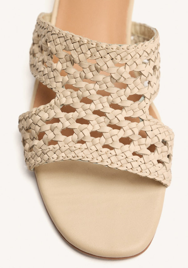 SANDALIAS MULES PIEL TRENZADA LINN
