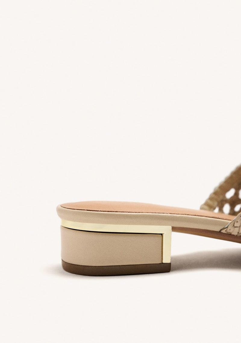 SANDALIAS MULES PIEL TRENZADA LINN