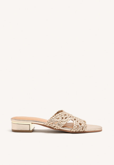 SANDALIAS MULES PIEL TRENZADA LINN