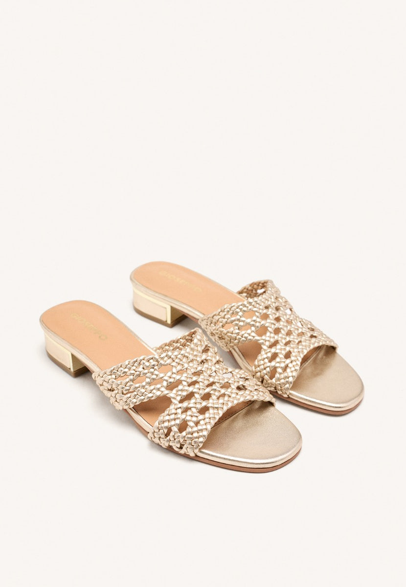 SANDALIAS MULES PIEL TRENZADA LINN