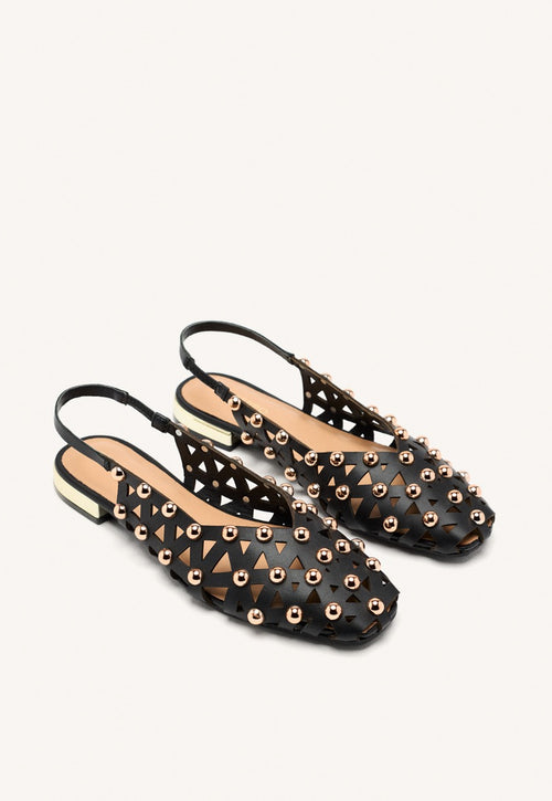 MULES À CLOUS CUIR CALAMUS