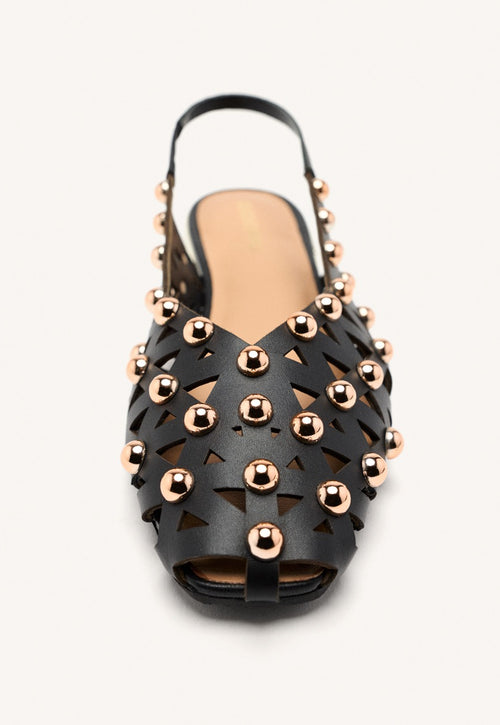 MULES À CLOUS CUIR CALAMUS