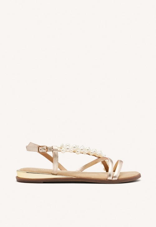SANDALIAS PERLAS PIEL TEMPLETON