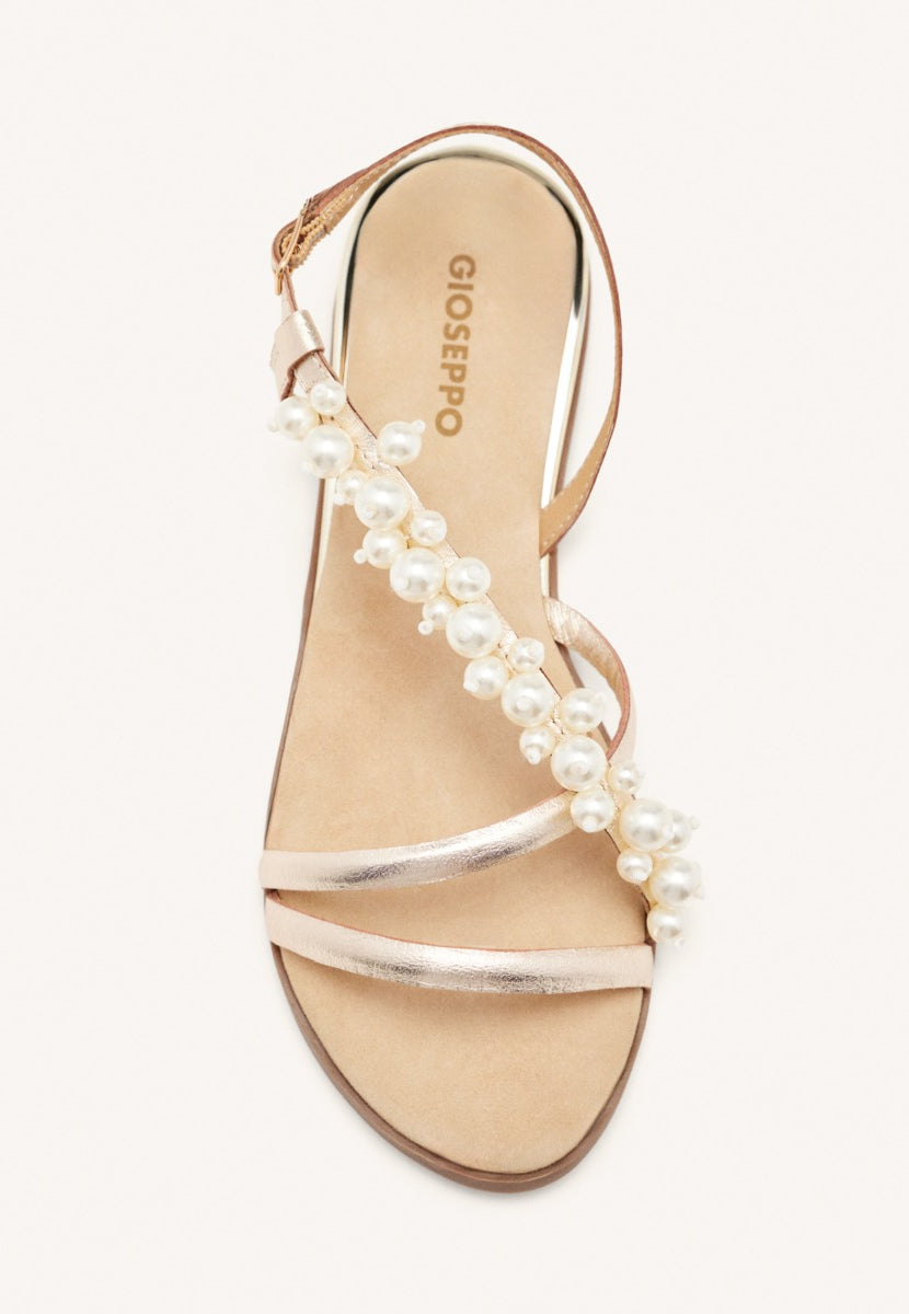 SANDALIAS PERLAS PIEL TEMPLETON