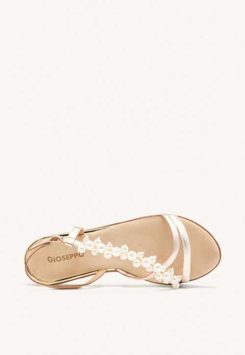 SANDALIAS PERLAS PIEL TEMPLETON