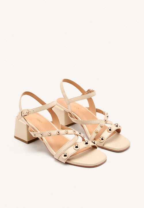 SANDALES À TALONS CLOUTÉS CUIR ABINGTON