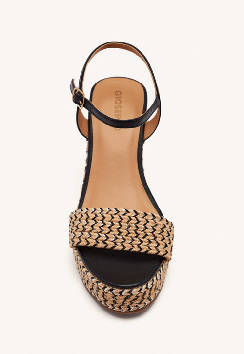 SANDALIAS PIEL CUÑA YUTE CHIPPEWA