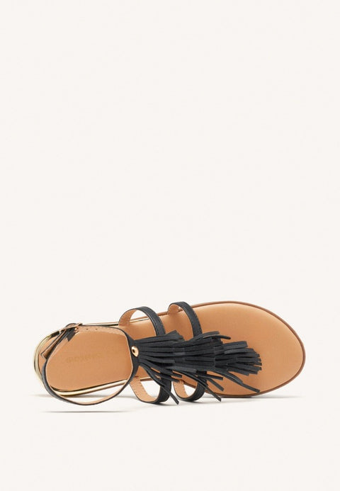 SANDALIAS GRIEGAS PIEL FLECOS SUNAPEE
