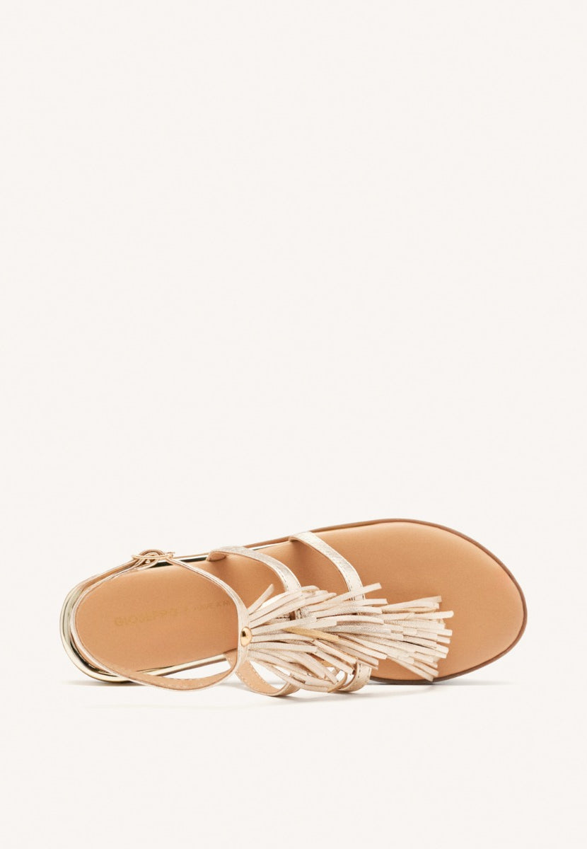 SANDALIAS GRIEGAS PIEL FLECOS SUNAPEE