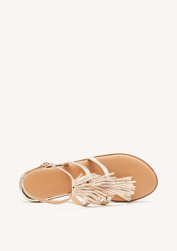 SANDALIAS GRIEGAS PIEL FLECOS SUNAPEE