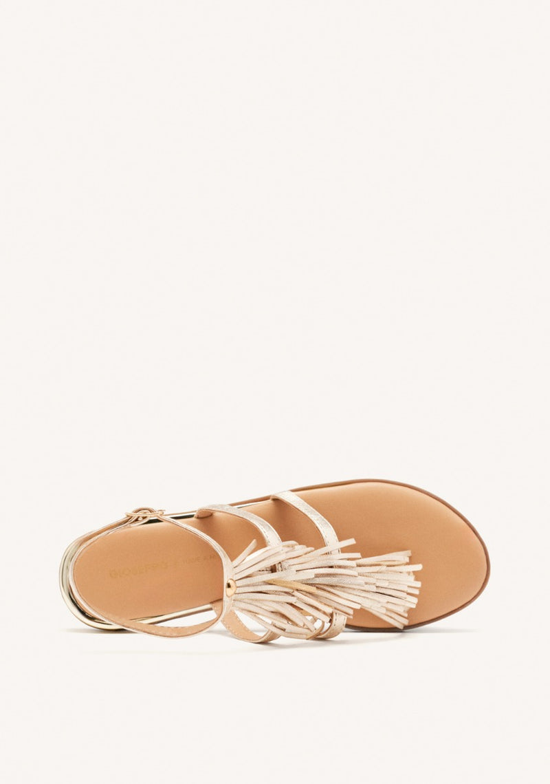 SANDALIAS GRIEGAS PIEL FLECOS SUNAPEE