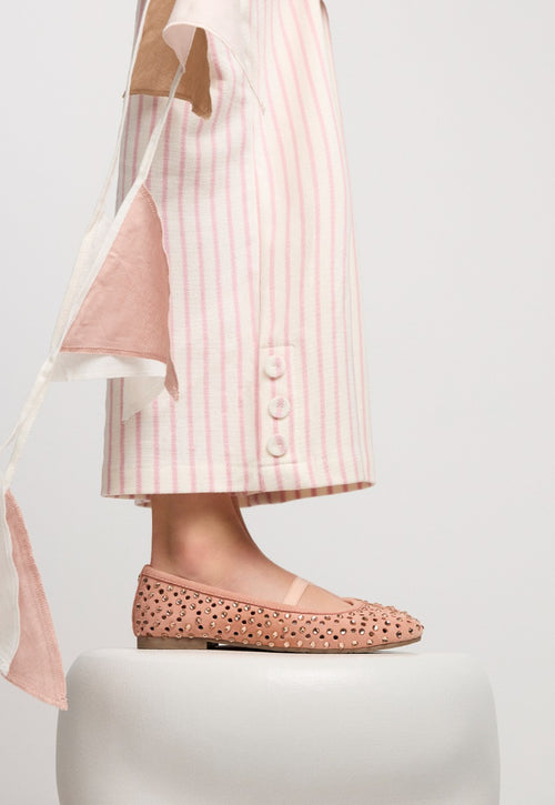 LEATHER STUDDED MARY-JANE BALLET FLATS DEDHAM